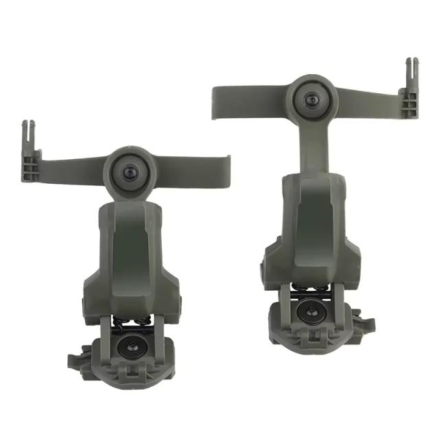 Suporte para Capacete com Acessórios para Headphone e Suporte de Trilho para Caça