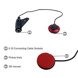 Captador microfone autoadesivo para guitarra, para bandolim, ukulele, violino, banjos, dropshipping - Image 5