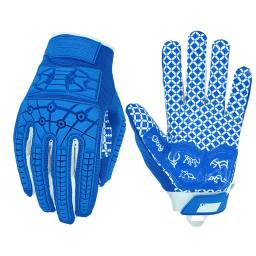 Titan Lineman-luvas de futebol americano para adultos, proteção flexível contra impacto TPR, luva azul, palma acolchoada, 2.0 - Image 1