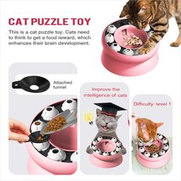 Brinquedo interativo para animal de estimação, quebra-cabeça inteligente, mastigar brinquedo, tigela de comida lenta, distribuidor de comida, tigela de peso solto, novo - Image 4