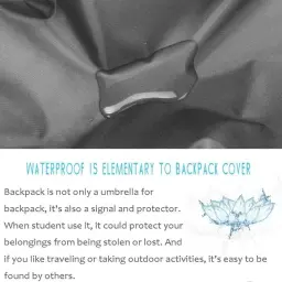 Capa de mochila impermeável, capa de chuva, mochila, perfeita para caminhadas, camping, viagem, ciclismo, atividades ao ar livre, preto - Image 2