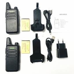 WLN-mini transceptor portátil, rádio bidirecional, comunicador do Presmão, estação de rádio, Walkie Talkie do Mi-Ni, KD C1, C1, 2 PCes - Image 6
