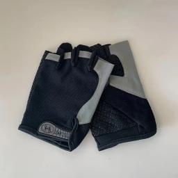Luvas unissex de meio dedo esportivas, ao ar livre, ciclismo, montanhismo, fitness, respirável, absorvente de choque, antiderrapante - Image 6
