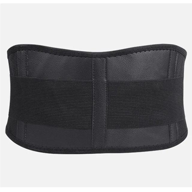 Cinto de Suporte com Cintura Ajustável e Turmalina Autoadesiva para Terapia Magnética e Massagem Lombar
