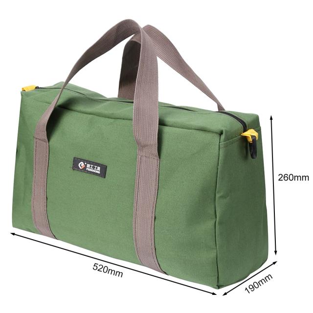 Bolsa Portátil de Ferramentas em Lona Grossa com Organizador para Chaves de Fenda e Acessórios Multifuncionais para Eletricistas