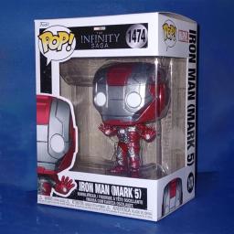Pop! Marvel Homem de Ferro (Marca 5) Figuras de Ação Funko Pop # 1474 modelo brinquedos colecionáveis bobblehead vinil figura boneca presentes - Image 1