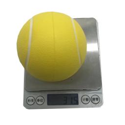 8 pçs bolas de tênis criativas prática bolas de tênis esportes pu tênis jogando bola de espuma sólida bolas de tênis amarelo/vermelho/azul/verde - Image 6