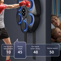 Smart Music Boxing Machine para adultos e crianças, Sports Fitness Trainer, Home Exercício Response, Boxing Wall Target, Novo - Image 3