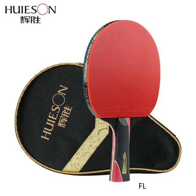 Raquete de Tênis de Mesa Huieson 5 Estrelas Profissional Leve e Rápida
