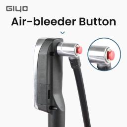 Giyo display lcd digital medidor de alta pressão da bomba da bicicleta mtb bicicleta estrada portátil schrader válvula bomba para garfo/suspensão traseira - Image 4