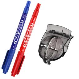 1pc linha forro de bola de golfe desenho marcação alinhamento colocando ferramenta e 3 peças caneta marcador bola de golfe, golfe scribe acessórios - Image 2