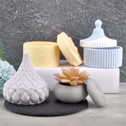 Caixa De Armazenamento De Concreto De Gesso Para DIY, Moldes De Silicone, Epóxi Vaso De Vela, Molde De Injeção De Resina, Artesanato, Decoração De Casa, Fazer Jóias - Image 3