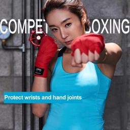 Bandagem Elástica De Boxe De Algodão, Protetor De Mão, Envoltório De Pulso, Punho, Sanda, Muay Thai, Karatê, Fitness, 1,5 m, 3 m, 5m - Image 3