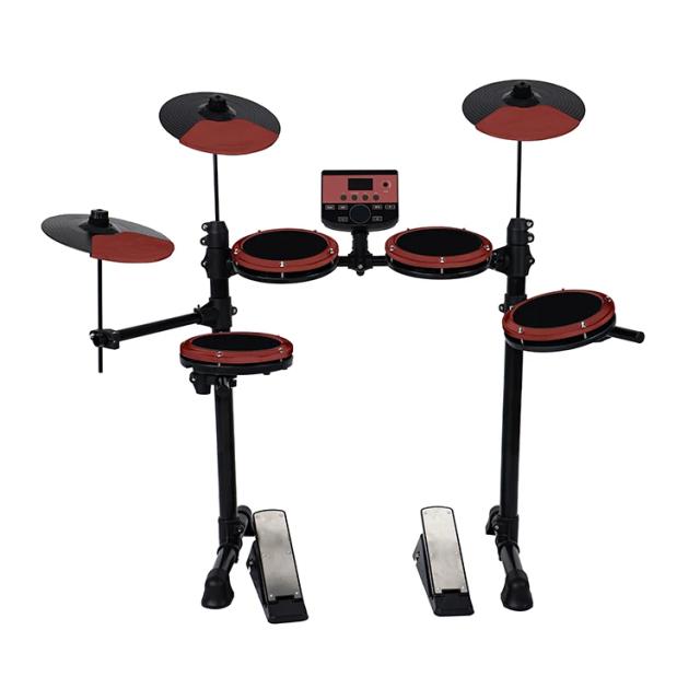 Mini Kit de Bateria Eletrônica MOINNG MD200A com Drum Pad Completo - Ideal para Percussionistas e Iniciantes