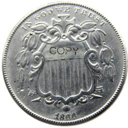 Cinco Cents Moedas De Cópia De Níquel, EUA Um Conjunto de 1866-1883, 20Pcs - Image 5