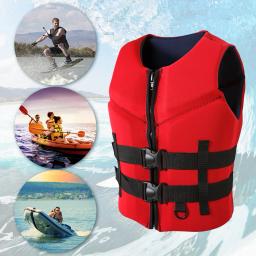 Terno de sobrevivência de flutuabilidade adulto Neoprene ajustável, Casaco salva-vidas para esportes aquáticos, Quente, Resistente ao desgaste, Macio, Seguro para nadar pesca marítima - Image 1