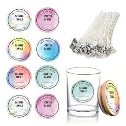 DIY Vela Perfumada Fazendo Kit, Pavio, Etiquetas e Titular Incluído, Criar Personalizado, Aromaterapia Velas, Vela Suprimentos - Image 1