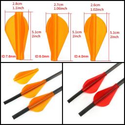 12/24 pçs tiro com arco flecha pena tpu palhetas fletching para 4/6/7.6mm eixos de seta arco composto recurvo caça alvo tiro - Image 2
