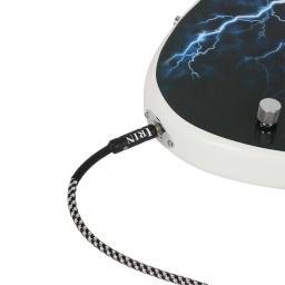 Cabo de guitarra 3m, acessórios coloridos para instrumentos de cordas, sem ruído, cabo de fio trançado de áudio, plugue de metal para guitarra elétrica e baixo - Image 6