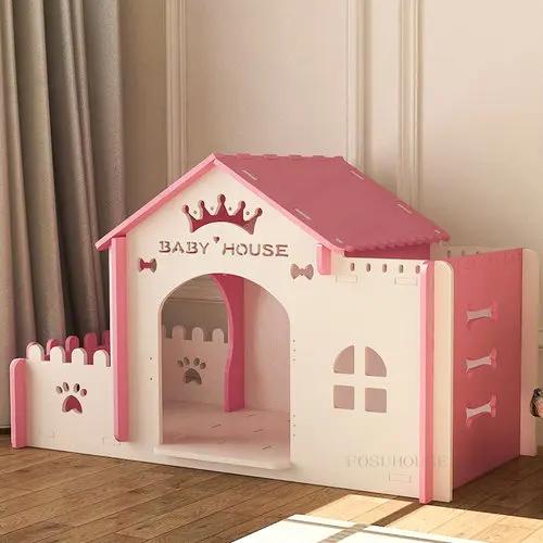 Casas de Cão de Luxo com Grande Banheiro e Canis Espaciais para Animais de Estimação ao Ar Livre