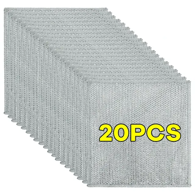 Panos de Limpeza de Aço Inoxidável com Camadas Duplas: Artefatos Mágicos para Cozinha e Casa