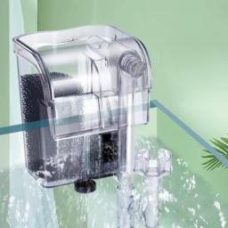 Mini aquário oxigênio e purificador de água submersível, 3 em 1, externo pendurar acima do filtro, filtro do tanque de peixes, 250L por H - Image 3