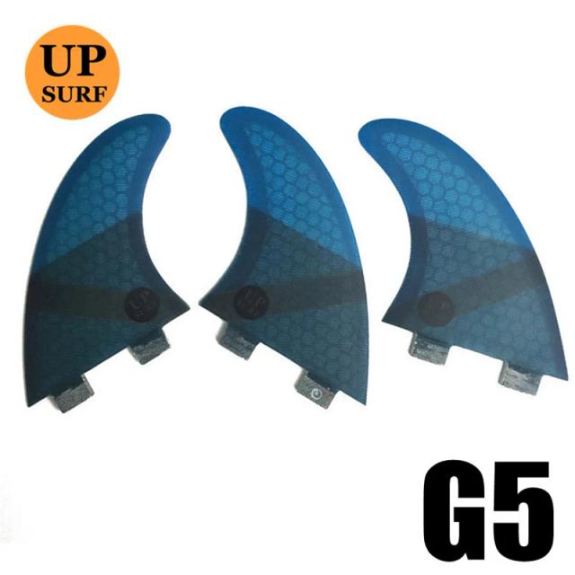 Conjunto de Aletas para Surf: 2 ou 3 Peças com Duas Tabas, Fins de Fibra de Vidro em Formato Favóide, Tamanhos S/M/L e Combinação Livre de Quilhas