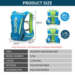 Corrida ao ar livre hidratante colete 8l ciclismo hidratante mochila trekking caminhadas maratona bicicleta mochila com 500ml garrafa de água - Image 2