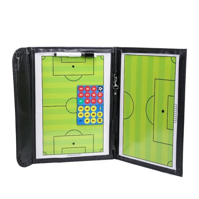 Placa de Couro para Treinamento de Futebol: Tripla Funcionalidade, Cores Variadas e Dobrável com Agulha Magnética