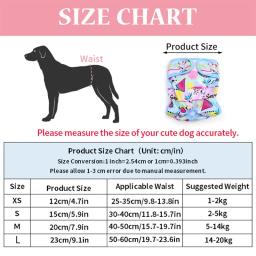 Reutilizável cão fralda calcinha, Pet Evitar arnês, Feminino Dog Shorts, Sanitária Menstrual, Fisiológica, Estro, Segurança Underwear - Image 6