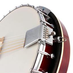 Importado Rose Fingerboard Banjo Guitar, Instrumento Musical Iniciante, Presente com Saco, Tuner Strap Parts, 6 Cordas - Image 5