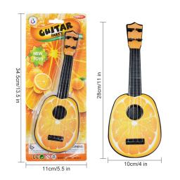 Ukulele de frutas engraçadas para crianças, instrumento musical, brinquedos montessorianos para crianças, escola, jogo, brinquedo educativo, presente - Image 3