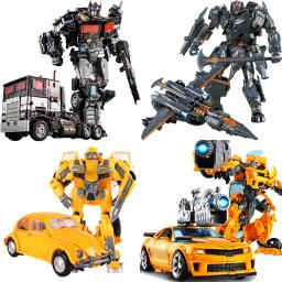 Brinquedos de transformação bmb baiwei op comandante bumbleb hound shockwave grimlock prowl ironhide figura modelo ação robô deformado - Image 1
