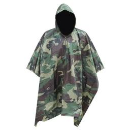 Poncho de caminhada impermeável com capuz, capa de chuva, mochila Tarp, poncho de caça, tenda ao ar livre, Mat Toldo Shelter, 3 em 1 - Image 4