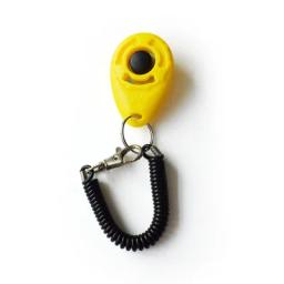 Clicker plástico para Pet Training, Click e Aid Ferramentas para Cães, Correia de Pulso Ajustável, Chaveiro de Som, Cat Supplies, Novo - Image 2