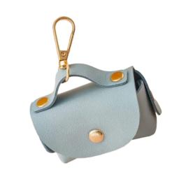 Suporte para saco cocô animal estimação, à prova d'água, pu, dispensador saco cocô cachorro, caminhada ar - Image 2