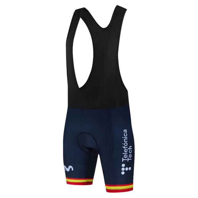 Movistar Conjunto Ciclismo Espanha Homem Manga Curta Anti-UV Verão