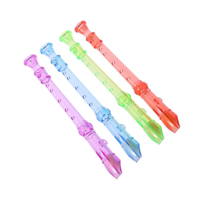 Flauta Colorida de Plástico para Crianças - Brinquedo Musical com 6 Furos Ideal para Presentear