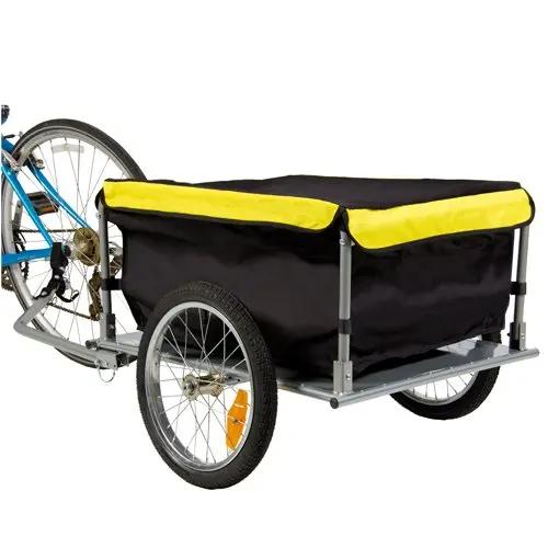 Trailer de bicicleta dobrável transporte exterior, bebê carga bagagem transporte trole, Pet Trailer infantil - Image 1