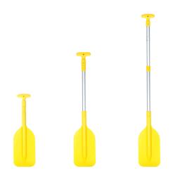 1pc ajustável caiaque sup paddle emergência telescópica pá portátil dobrável liga de alumínio remo segurança barco acessório amarelo - Image 3