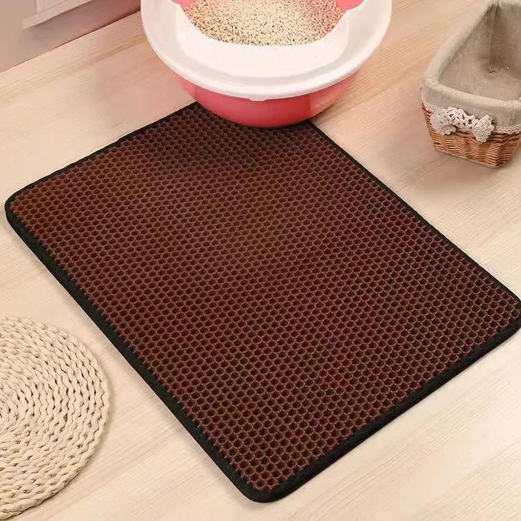 Tapete de areia para gatos com dupla camada Caixa impermeável para animais de estimação Almofada antiderrapante, Cama lavável, Produtos de almofada limpa, Presente - Image 1