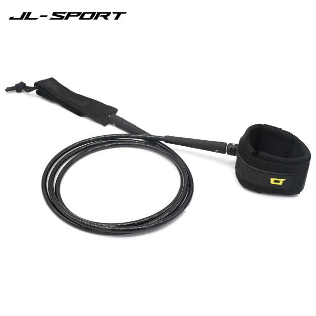 Surf Leash Sup Rope para Surf Board - TPU Foot Rope Reto 6-9FT, 7mm com Embalagem Simples