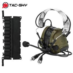 TAC-SKY comtac iii fone de ouvido tático de comunicação dupla nova faixa destacável caça walkie-talkie tiro fone de ouvido comtac iii - Image 4