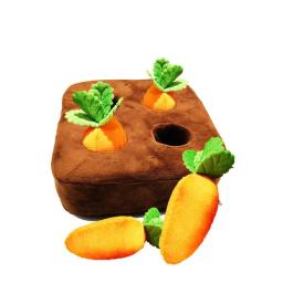 Tapete de pelúcia Snuffle para Pet, Campo Vegetal Inovador, Pull Rabanete, Brinquedos interativos para cachorro, Cenoura - Image 4