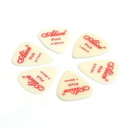Alice-Palhetas fluorescentes luminosas da guitarra, 0.58mm, 0.71mm, 0.81mm, 0.96mm, 1.2mm, 1.5mm, Plectro acústico da guitarra elétrica, 6 pcs - Image 1