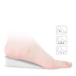 Respirável Altura Aumentar Palmilhas, High-Elastic, Sport Sole Pad, Inserção do Salto, Apoio Taller, Absorvente Pé Pads, Almofada do Salto, 2,5 centímetros - Image 3