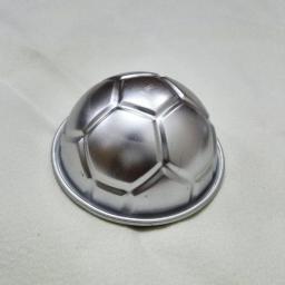 3 tamanho 3d bola de futebol alumínio bolo molde pan decoração 8 "meio fondant açúcar moldes ferramentas diy - Image 4