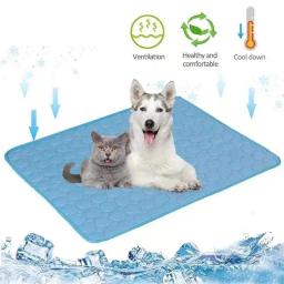 Tapete de resfriamento lavável para animais de estimação, cobertor, sofá, cama respirável, verão, cães pequenos, médios, grandes, carro, gato, 2024 - Image 1