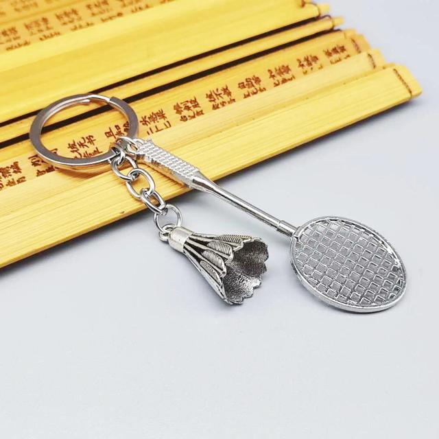 Chaveiro Liga Badminton: Acessório Vintage para Carro e Mochila, Presente Ideal para Estudantes e Apaixonados por Esportes