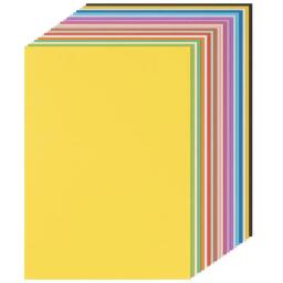 Cartão de Papel para Artesanato de DIY Impressão, colorido Cardstock, Multicolorido Papel cartão, A4, 20 cores sortidas, 100 folhas - Image 2